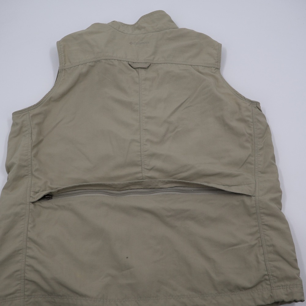 Columbia Titanium Utility Vest Womens XL Tan Multi-Pocket Gorpcore TL1017 - Picture 7 of 9
